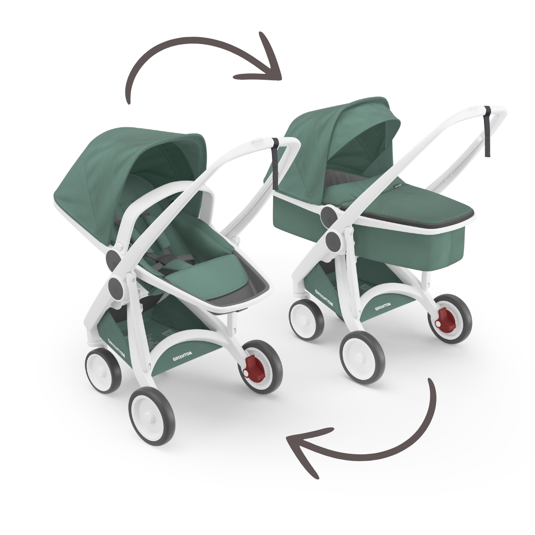 Greentom Carrycot Reversible Set Greentom AU